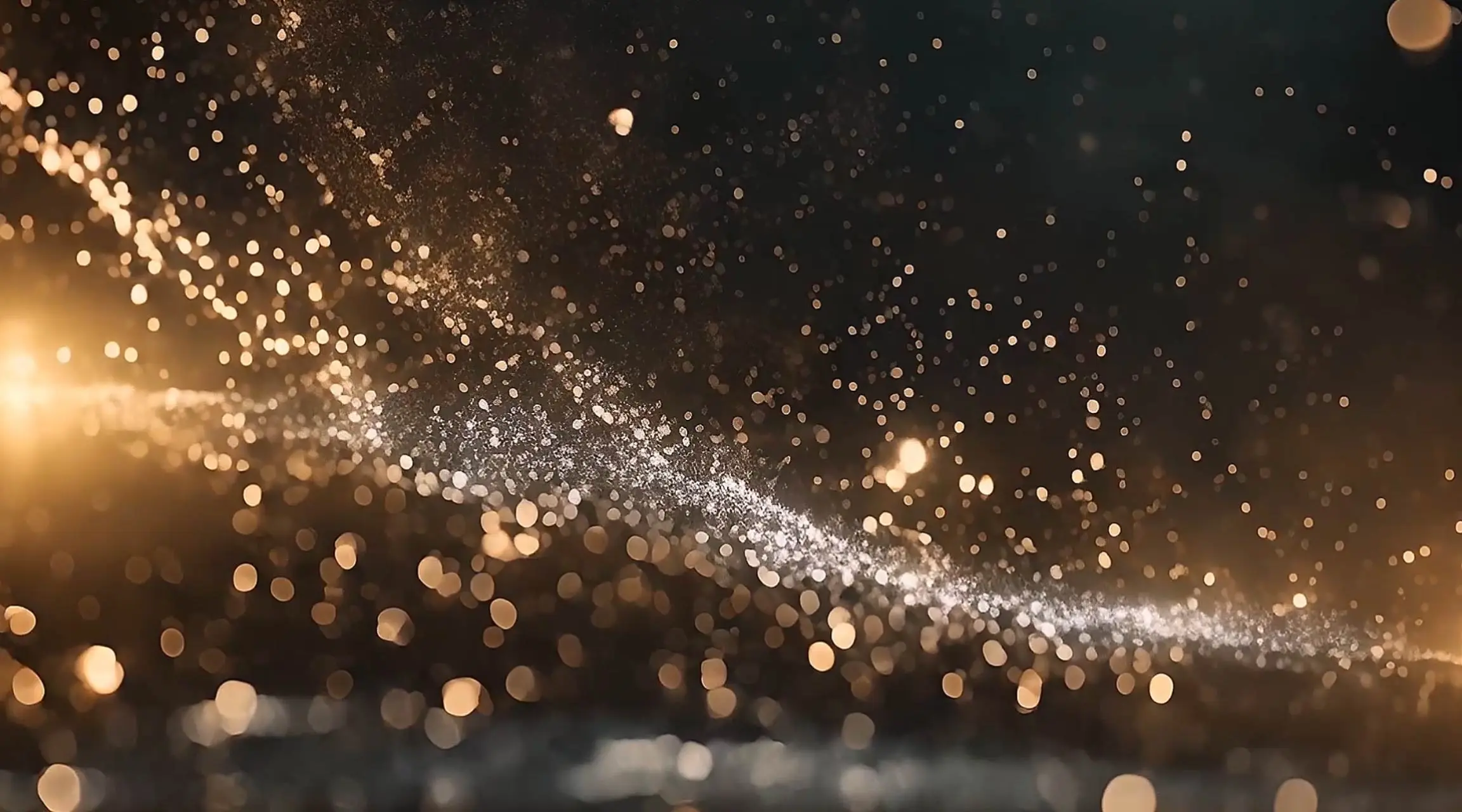 Golden Sparkle Particle Explosion HD Motion Graphics Video
